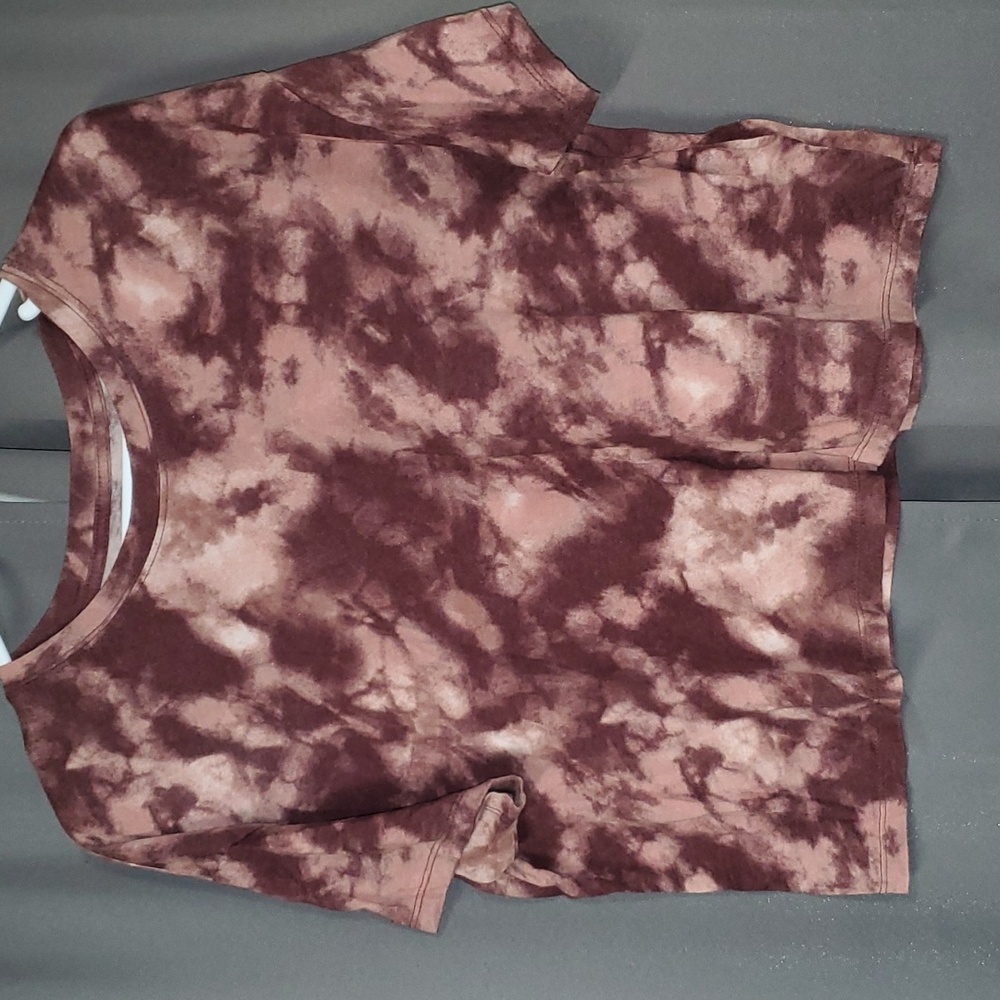 OLD NAVY CROP TEE BURGUNDY Large